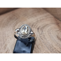 echt zilveren ring met citrien